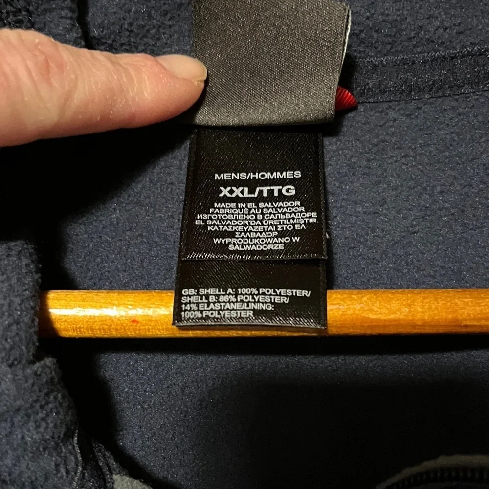 The North Face Men's Dark Blue and Charcoal Performance Jacket